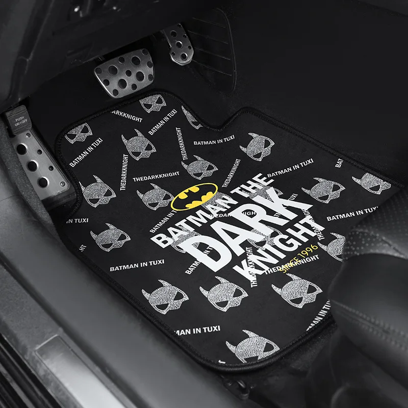 Марвел мультфильм милый Бэтмен автомобиль коврики набор замша мех ковер