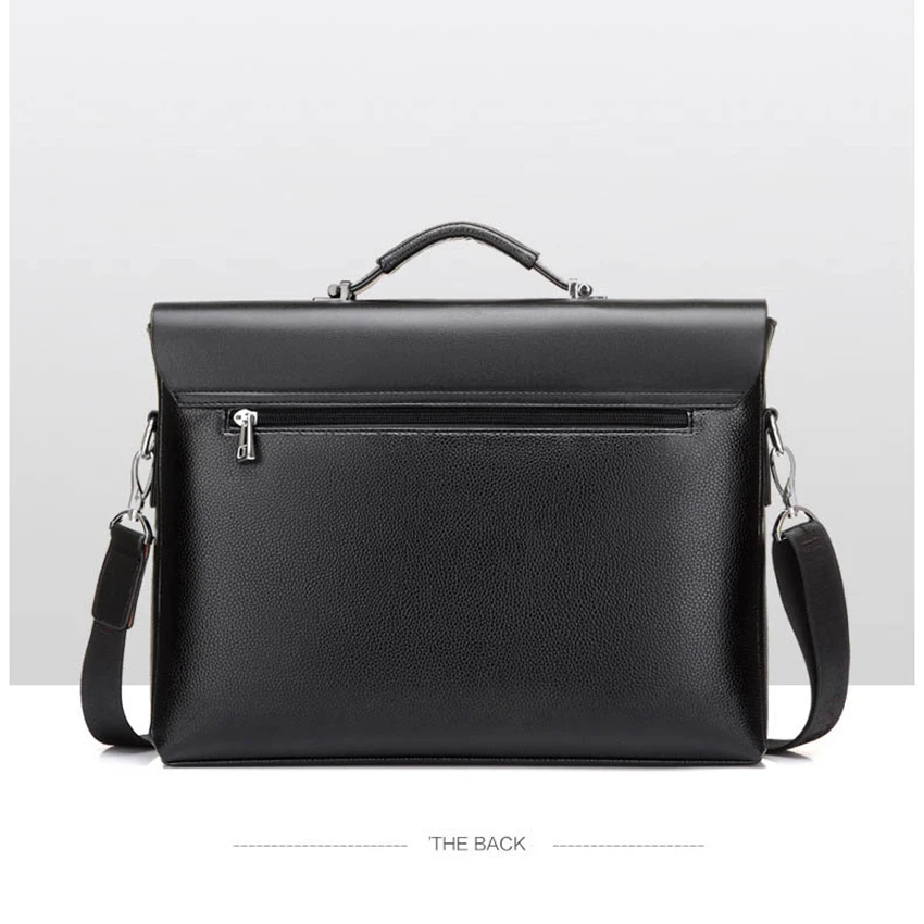 Новинка 2018 брендовая деловая мужская сумка портфель из искусственной кожи