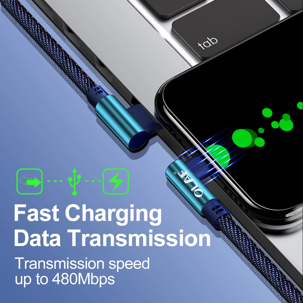 OLAF 90 градусов Micro usb Мобильный телефон кабели для samsung s6 s7 edge USB Быстрая Зарядка