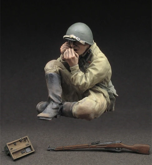 1/35 модельная фигурка из смолы набор 108 красных армейских фигурок разобранный