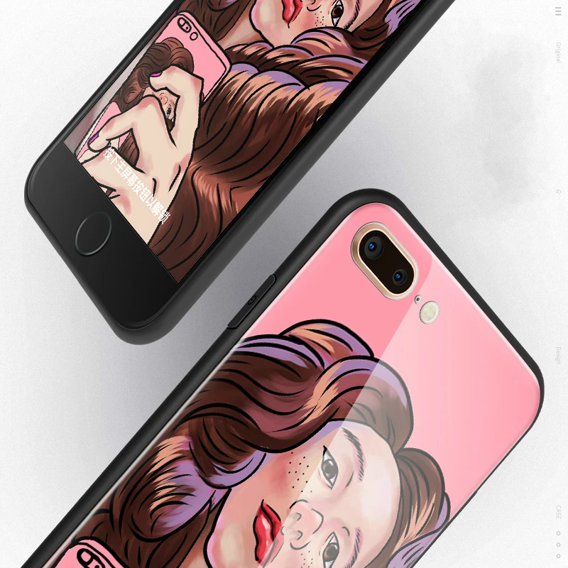 Y-ZU Phone Case For iPhone 6 6s 7 8 6/7/8 plus Pink Colour Lovely Hand Shell Originality Personality Silicone edge protection |