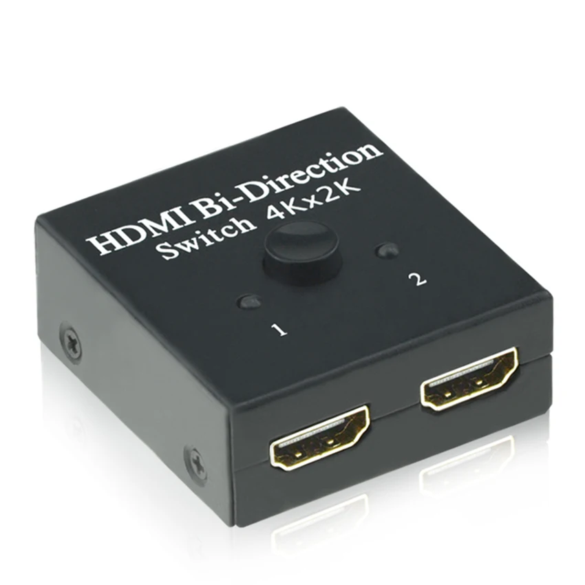 EMK HDMI коммутатор 2 порта двунаправленный ручной переключатель 2x1 1x2 сплиттер HDCP