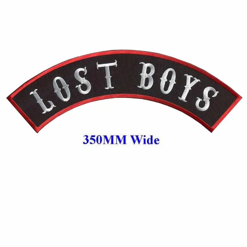 Мотоциклетные байкерские нашивки LOST BOYS вышитые термоклейкие для полной спины