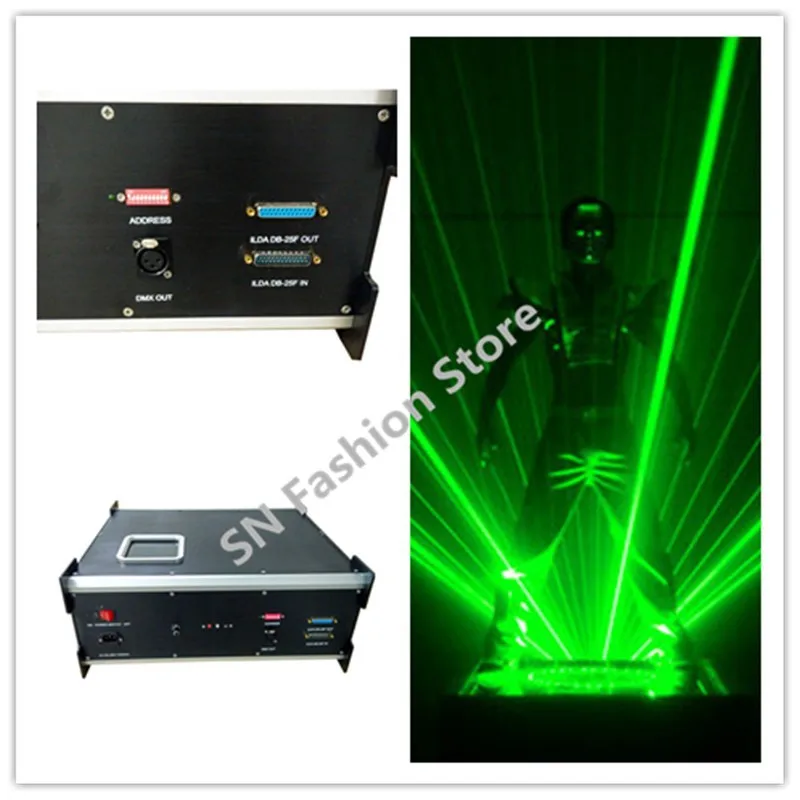 HH03 Одиночный Зеленый laserman 3 Вт Лазерный Танцы laserman проектор/dmx лазерный одежда для бальных танцев для сцены, лазерного шоу костюмы