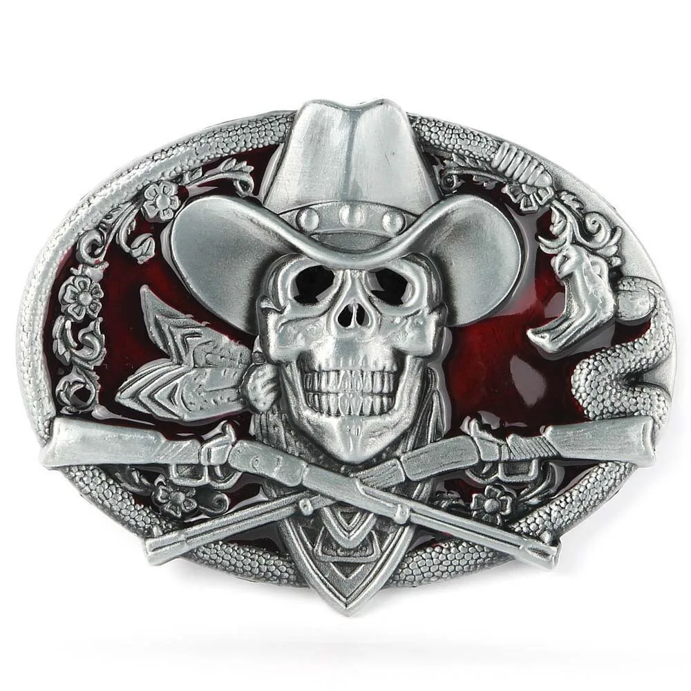 Cowboys youth fashion sense wolves creative alloy belt buckle for 4.0