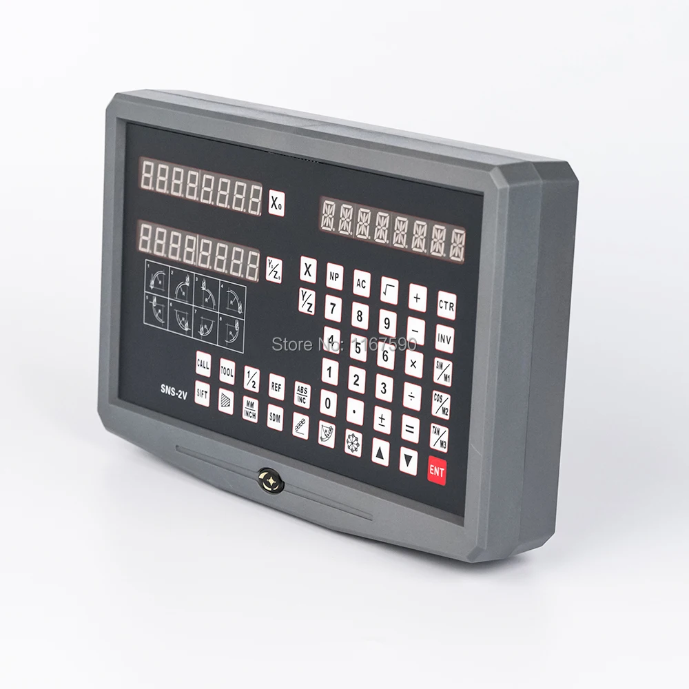 2 оси цифровой индикации DRO с точной линейной шкалой 5um 100-1020 мм линейный enoder+ аксессуары