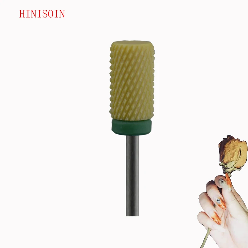 1 шт. желтая керамическая (C) Насадка для ногтей насадка Шлифовальная головка|head