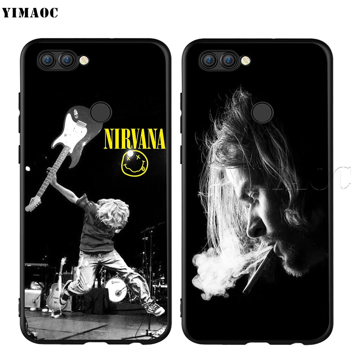 Yimaoc Nirvana Kurt Cobain чехол для huawei Коврики 30 20 Honor Y7 7a 7c 8c 8x9 10 Nova 3i 3 Lite рro Y6 P30 P smart