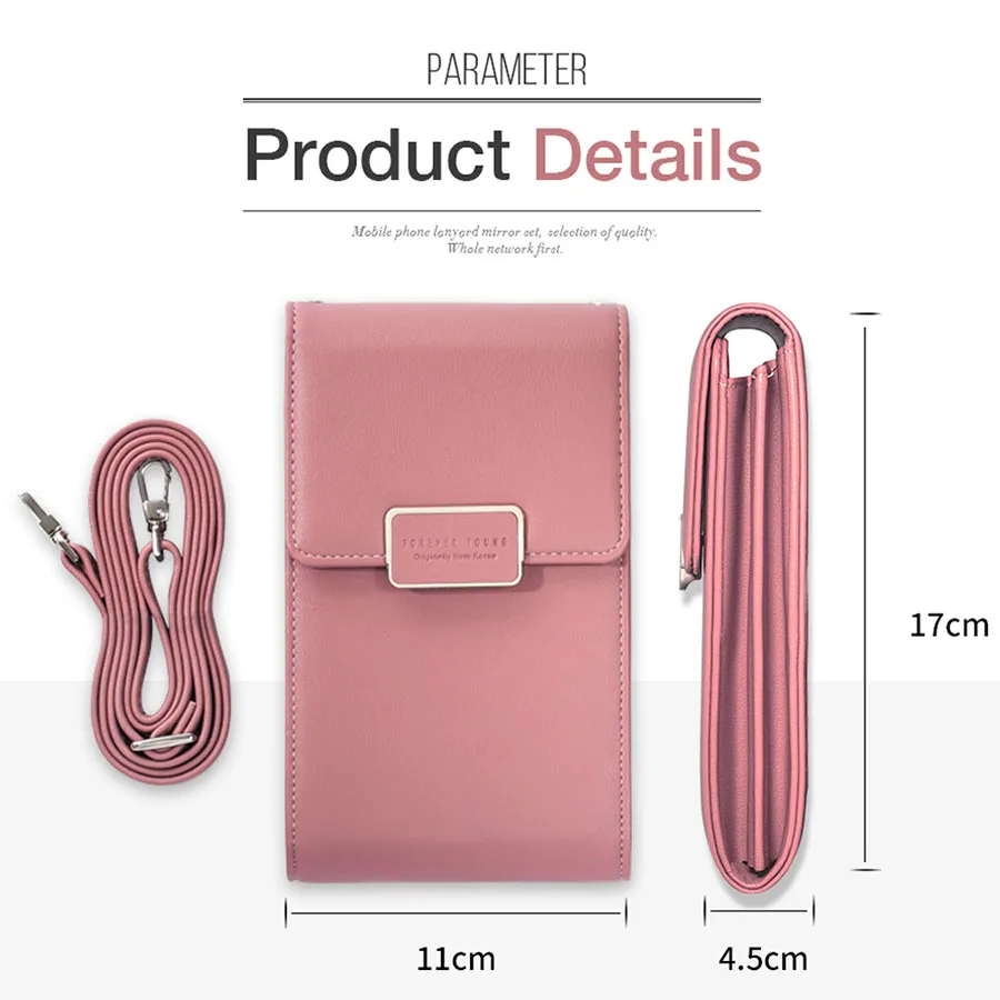 Роскошная мини женская сумка через плечо для телефона кошелек с отделением карт