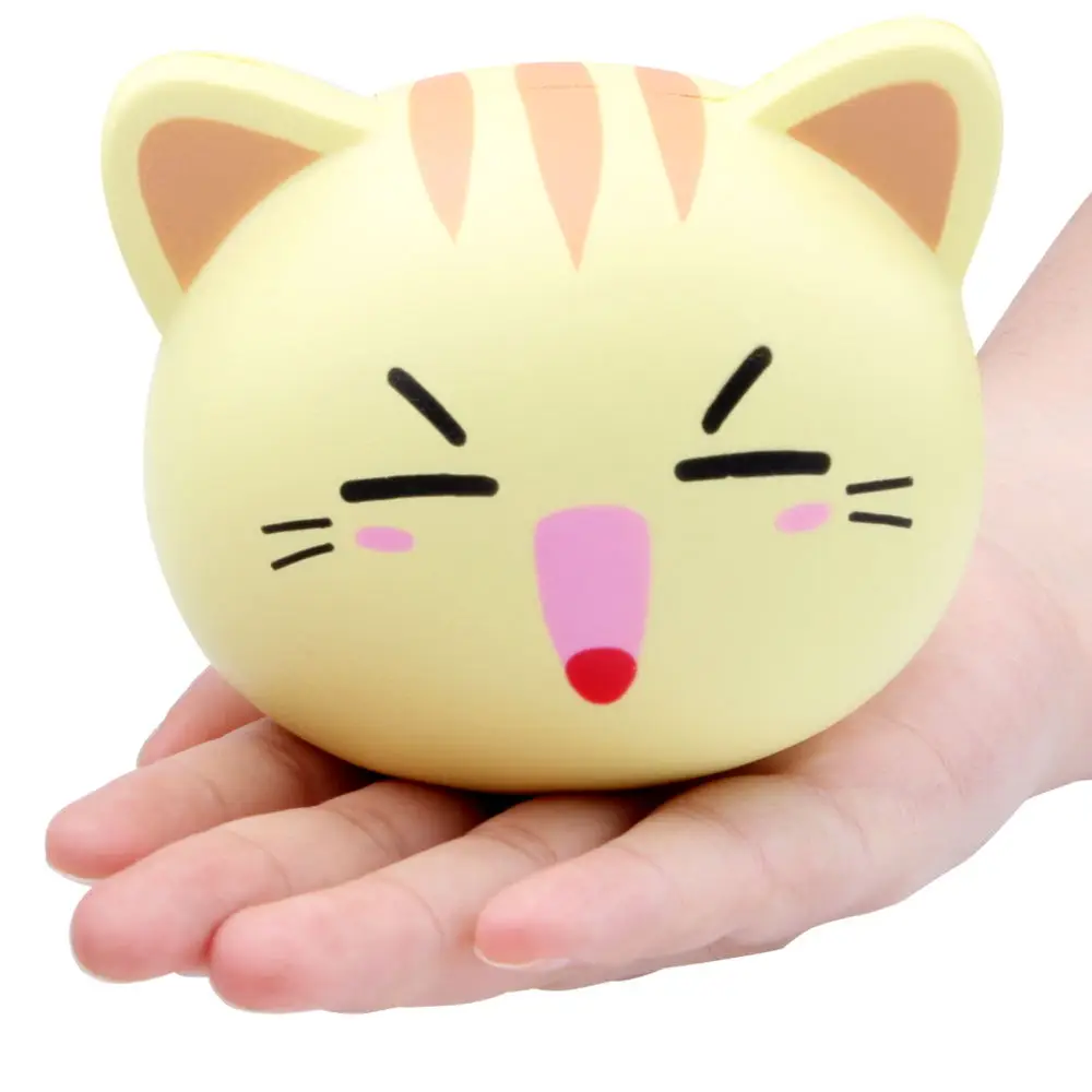 Kawaii Squishy Jumbo Cat Head косплей замедление роста снижение давления снятие стресса