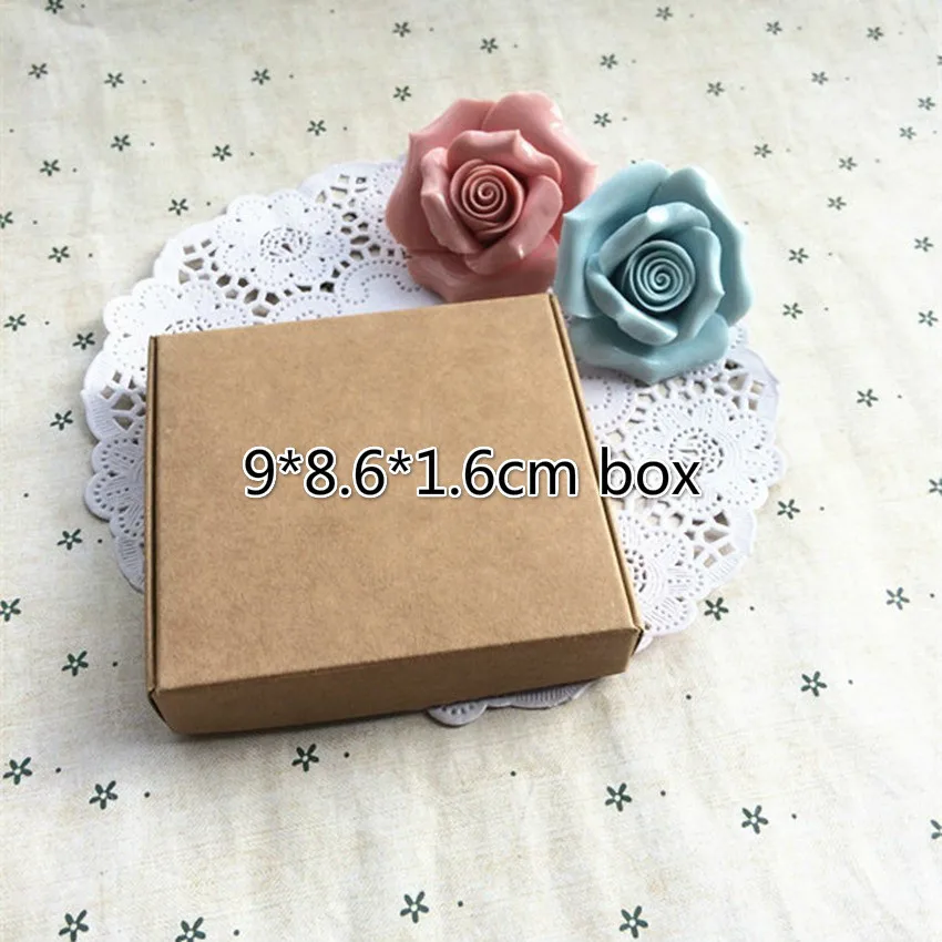Подарочная коробка 50 шт. 9x8 6x1 6 см из крафт бумаги подарочная упаковка для