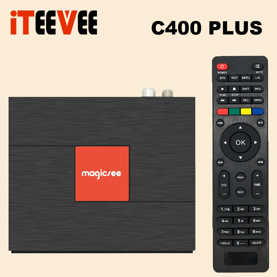 ТВ приставка Magicsee C400 Plus Amlogic S912 с восьмиядерным процессором 3 + 32 ГБ Android 4K смарт DVB S2