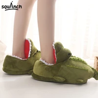 cartoon crocodile slippers funny cute animal shoes green sneakers unisex women men adult carnival holiday party play games wear