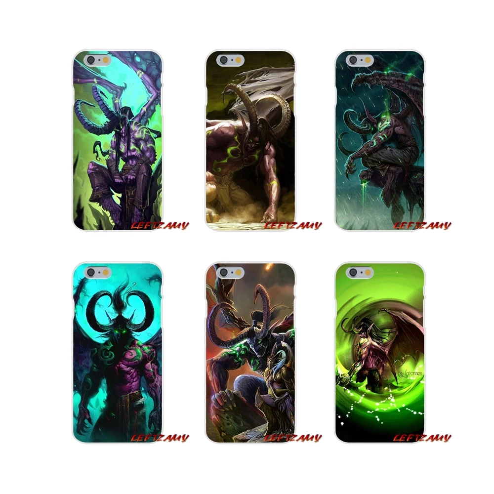 Чехол для мобильного телефона iPhone X XR XS MAX 4 4S 5 5S 5C SE 6 6S 7 8 Plus ipod touch WOW World of Warcraft Illidan