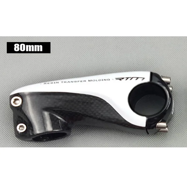 White Glossy 80MM TMAEX полный карбоновый стволовый велосипед дорога/MTB рулевой велосипедный вынос горный велосипед стволовых дизайн матовый/глянцевый 31,8*80/90/100/110 мм запчасти дорожных велосипедов - Цвет: White Glossy 80MM