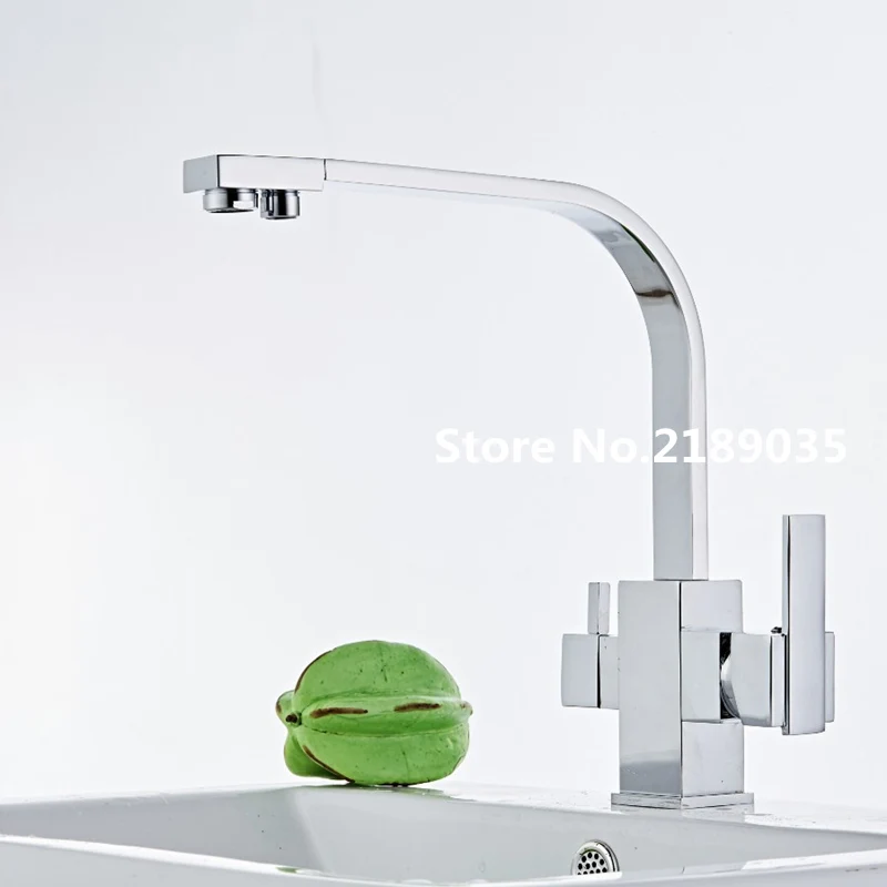 Трехходовой Смеситель для мойки 3 ходовой смеситель фильтра воды хромированная