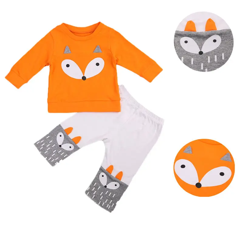 Комплект одежды для маленьких мальчиков и девочек повседневные Осенние футболки