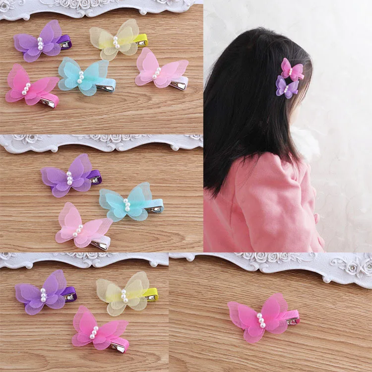 Новая детская красочная заколка для волос с бантом и бабочкой девочек тиара