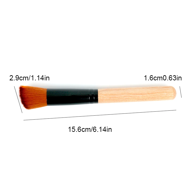 1 шт. деревянная Жидкая основа для макияжа Кисти женщин профессиональные Румяна
