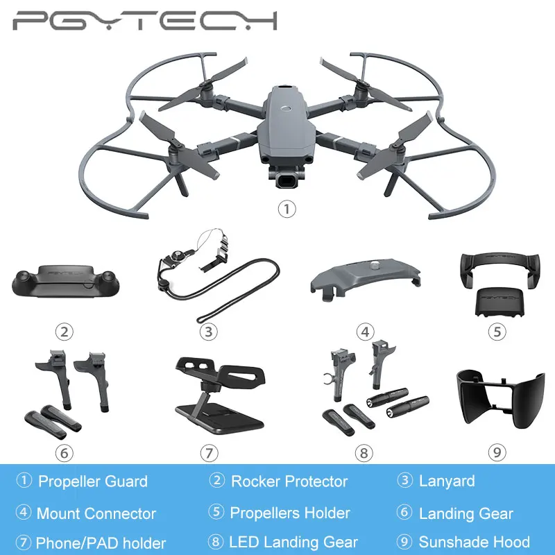 Шасси PGYTECH/фотосессия/защита пульта дистанционного управления/ремешок с