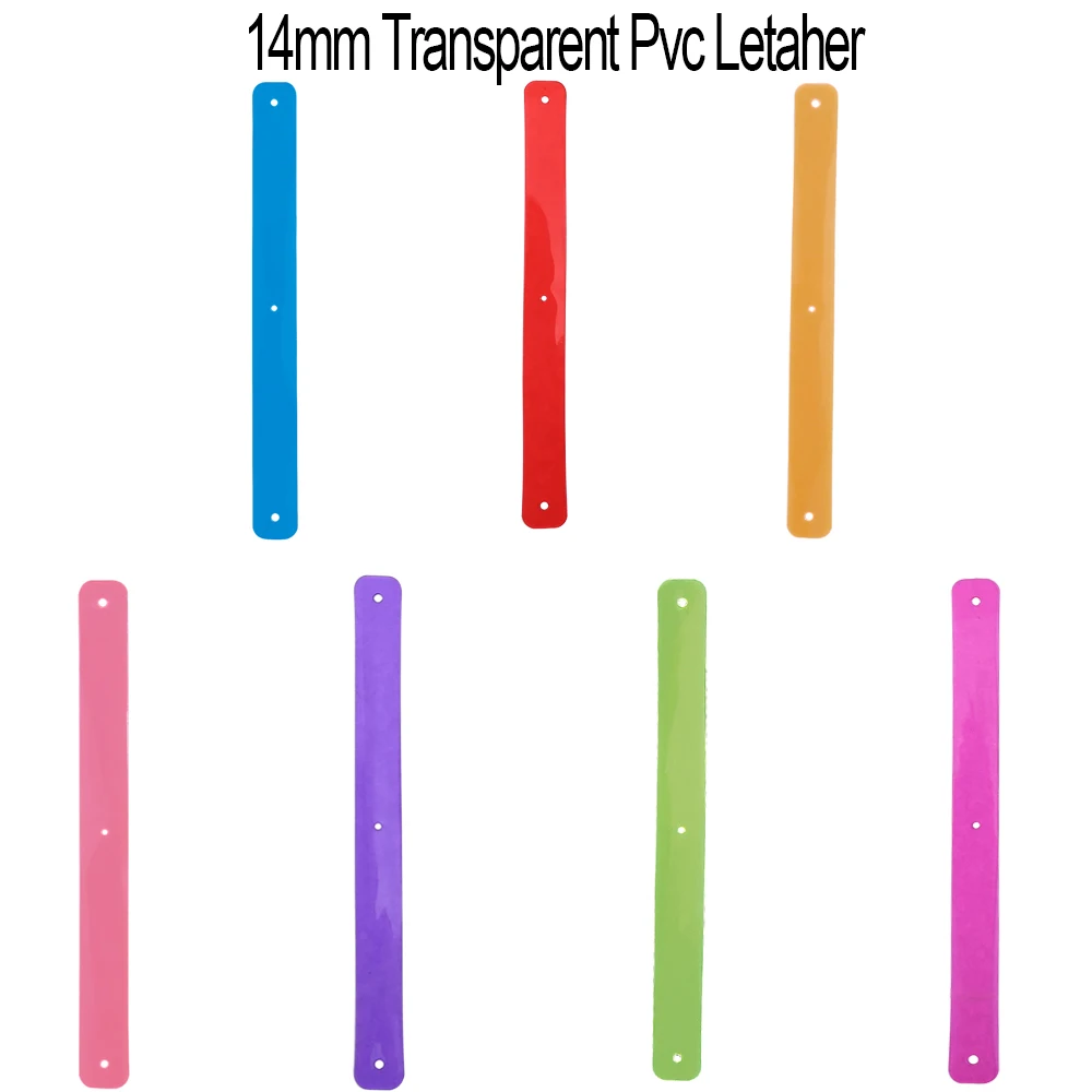 

Cremo 1pc 14mm Transparent PVC Band Leather Reversible Stainless Steel Bracelet Accessories Jelly Band Jewelry Woman