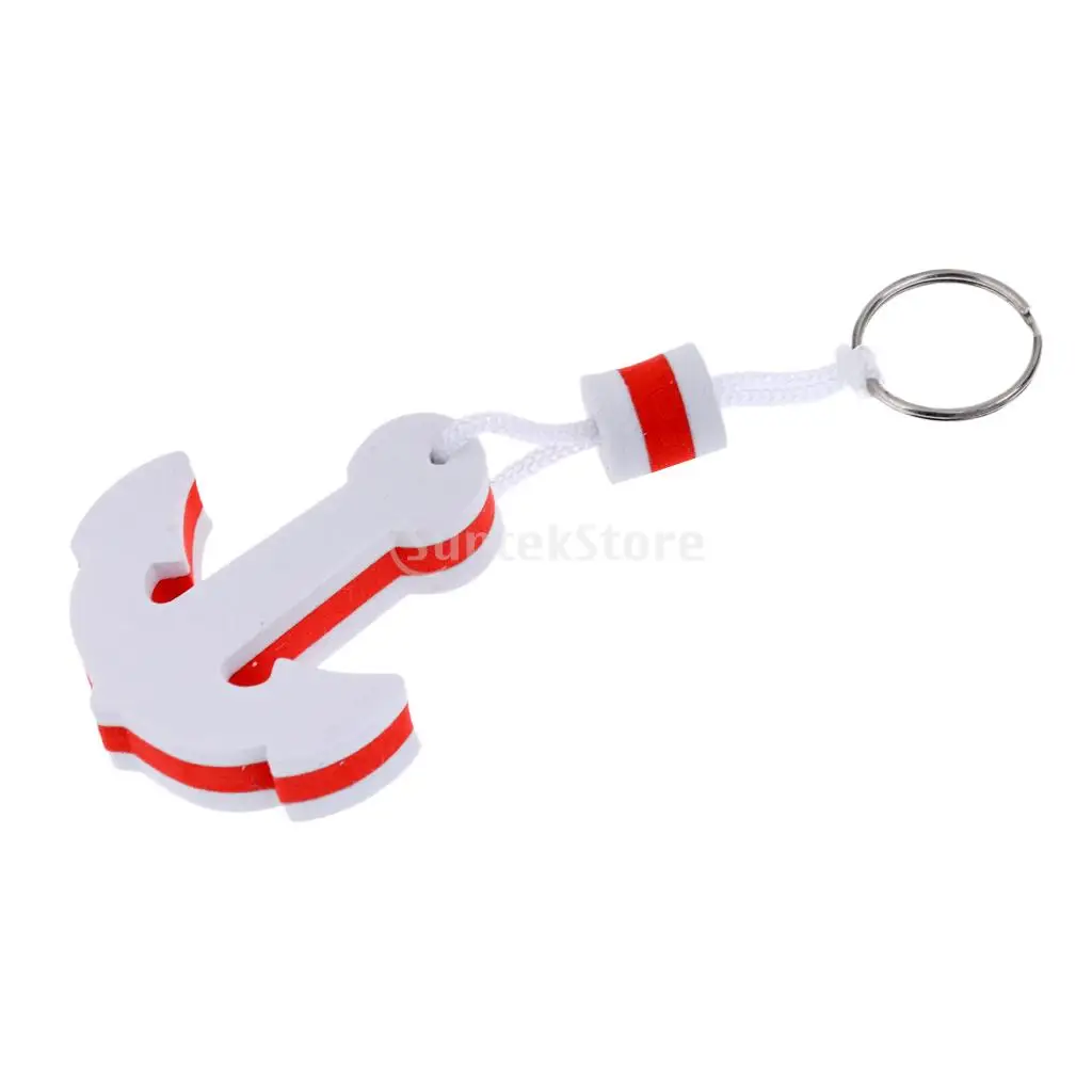5 шт. морской парусный спорт водный плавающий ключ брелок с цепочкой якорь в форме