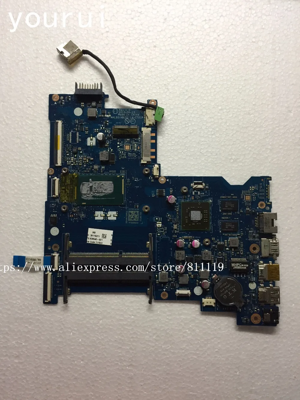 

Yourui оригинальный 839540-601 839540-001 аккумулятор большой емкости HL50/ABL52 LA-C701P материнская плата для ноутбука HP 15-AC 15T-AC i5-4210u Тесты идеальная работа