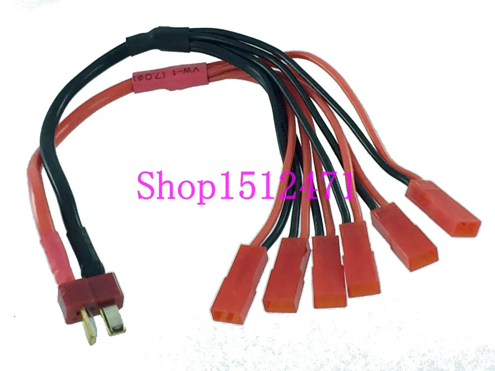 T Plug Deans male к 6 X JST female Адаптерный кабель для квадрокоптера RC FPV | Строительство и