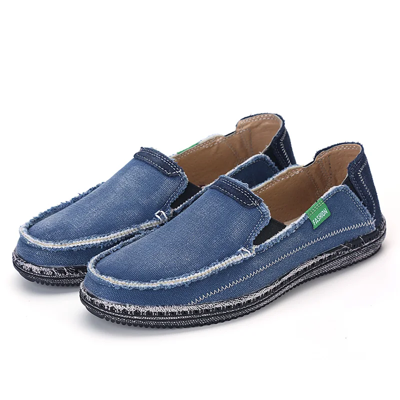 Brand New Mens Jeans Canvas Casual Shoes Males Breathable High Quality Fashion Men Flats Loafer Plus Size 45 56 | Обувь