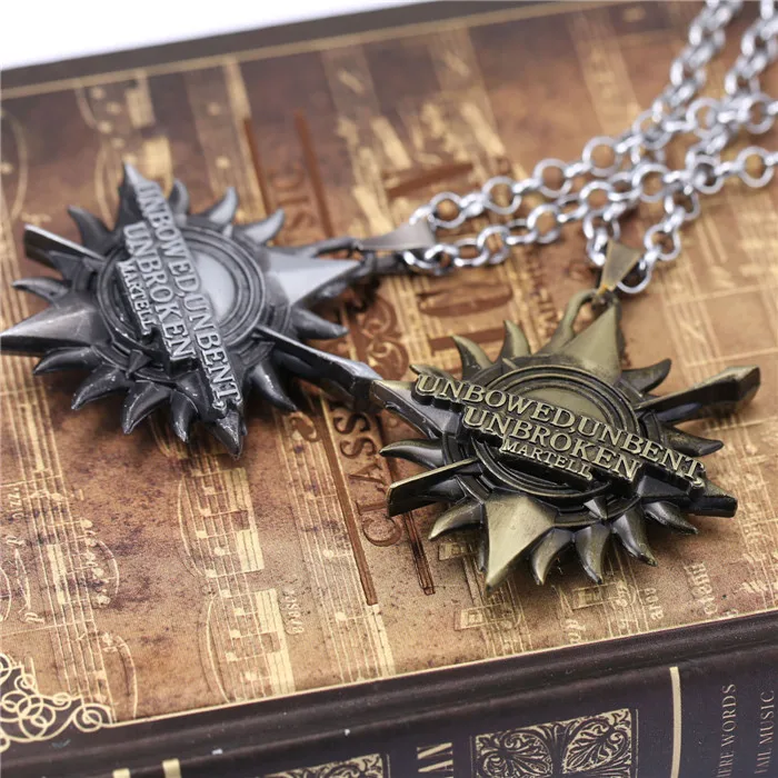 Цепочка с подвеской лед и огонь|song ice fire game|necklace collarcollar necklace |
