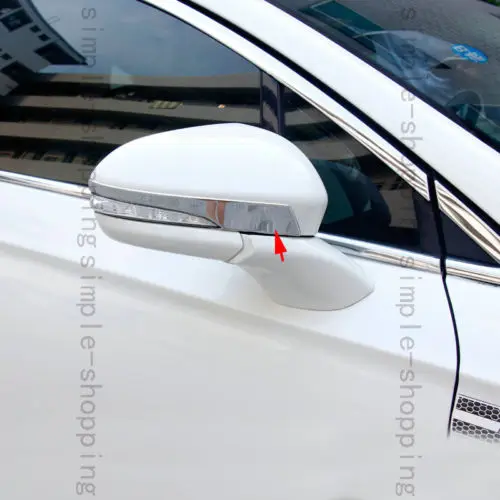 2 шт. накладки на зеркала заднего вида из нержавеющей стали для Ford Fusion Mondeo 2013 16|for