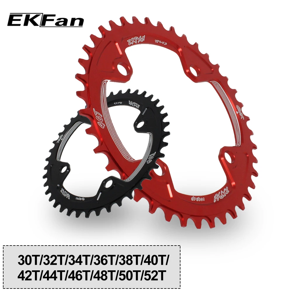 EKFan 104BCD XT круглая форма 30T 32T 34T 36T 38T 40T 42T 44T 46T 48T 50T 52T велосипедная цепь MTB велосипедная цепь