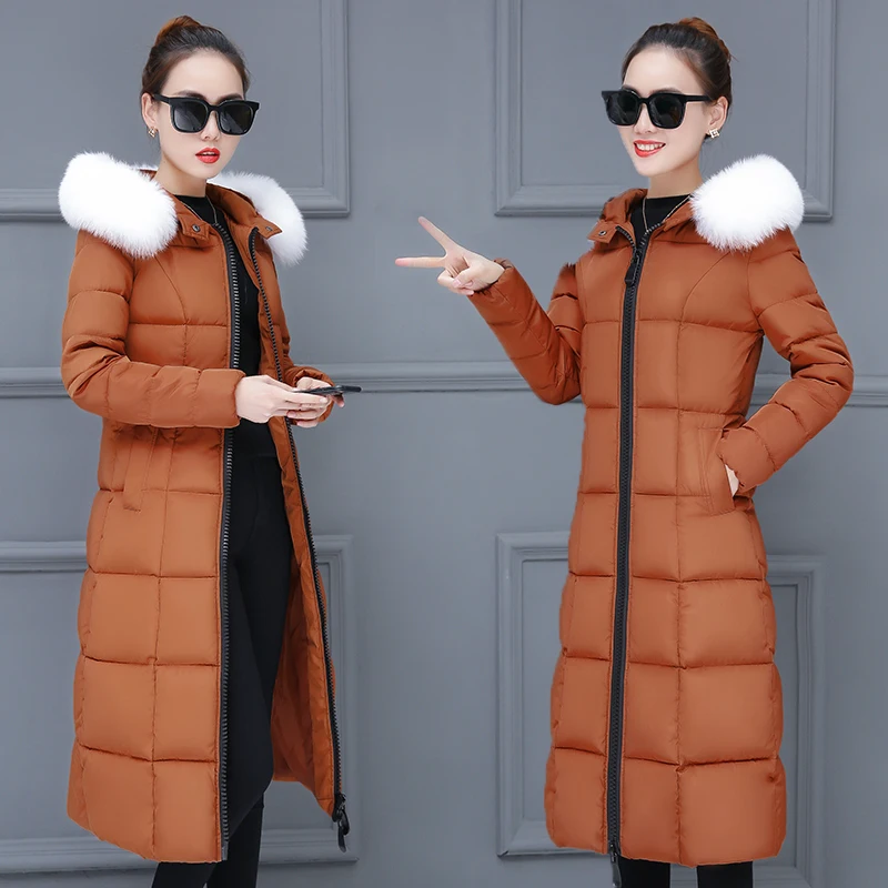 2019 зимняя куртка женская 3XL плюс размер s Парка утепленная верхняя одежда с