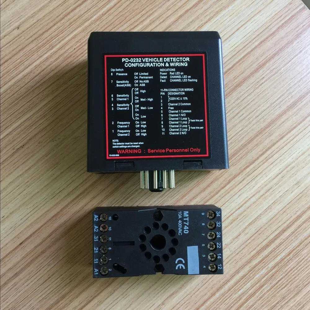 PD232/PD234 улучшенные двухканальные Индуктивные детекторы транспорта петли для парковочной барьерной системы