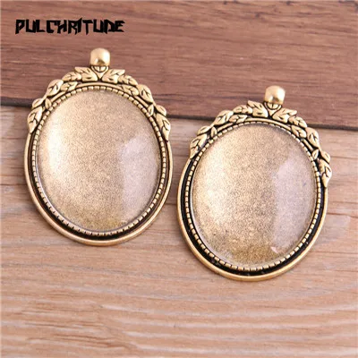 Style 5 glass PULCHRITUDE 2 шт 30*40 мм Внутренний размер античный бог покрытием 11 Стиль Большой овальный кабошон основа Установка Подвески ожерелье Фурнитура - Цвет: Style 5 glass