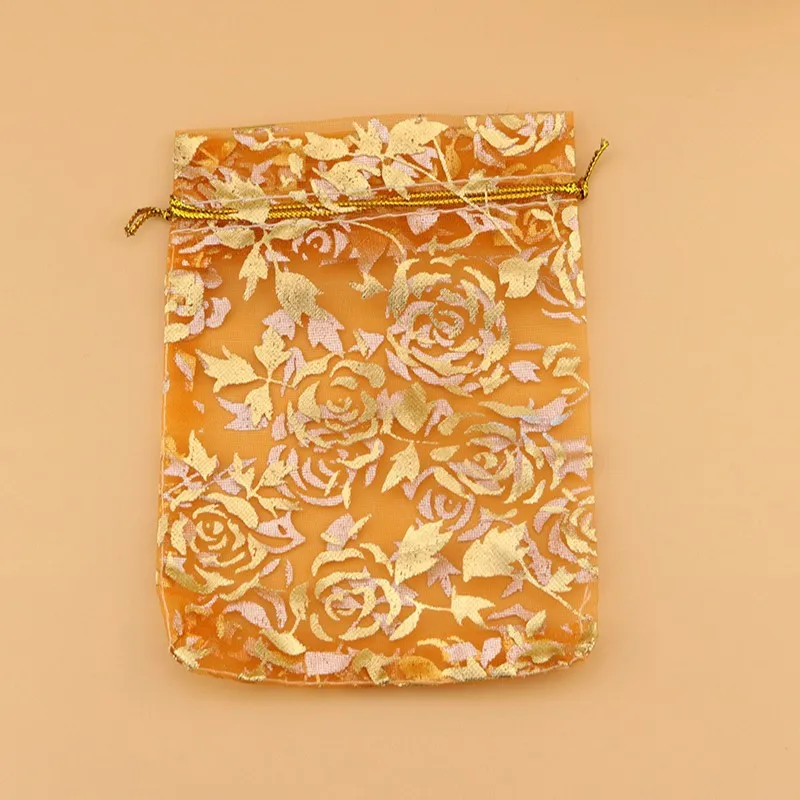100 шт./лот 7x9 10x12 11x16 13x18 15x20 17x23 20x30 см подарочные мешочки из органзы маленькие для