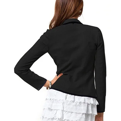 Новинка 2017 года Леди Мода весна тонкий Дизайн короткий пиджак ПР куртка пальто с