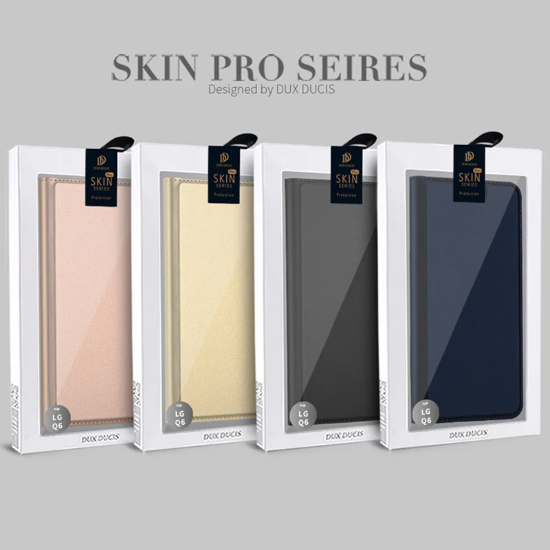 DUX DUCIS Luxury Flip Leather Case For LG Q6 Wallet Book Cover Alpha Q6a Q 6 a M700 5.5&quot Phone Cases Funda | Мобильные телефоны