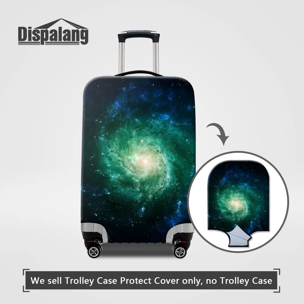 Чехол Dispalang Galaxy Suit, чехол на колесиках, Вселенная, Космический багаж, защитный чехол для 18-32 дюймов, защита от пыли, водонепроницаемые защитные чехлы - Цвет: Светло-желтый