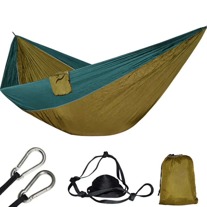 Гамак парашютный легкий супербольшой 210 т из нейлоновой ткани подвесной гамак