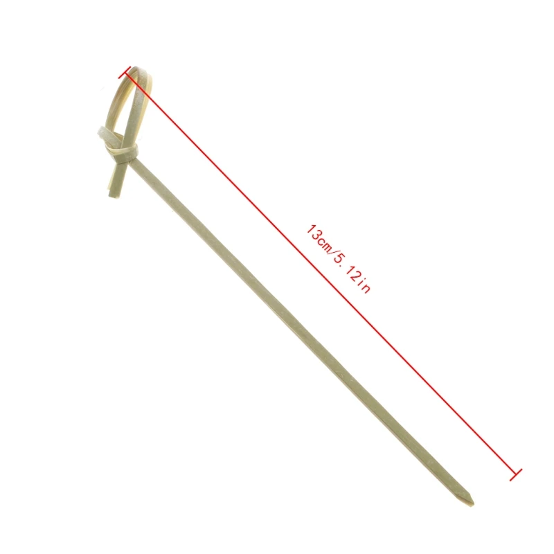 100 шт. бамбуковые коктейльные палочки с узелком канапе буфет столовая посуда 13 см