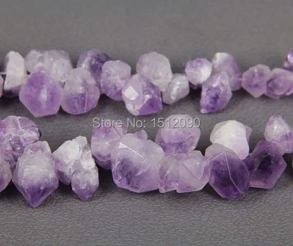 

35pcs/strand Natural Quartz Faceted Nugget Beads,Raw Rough Crystals Quartz Top Drilled Cut Point Pendants 8-25x10-28mm