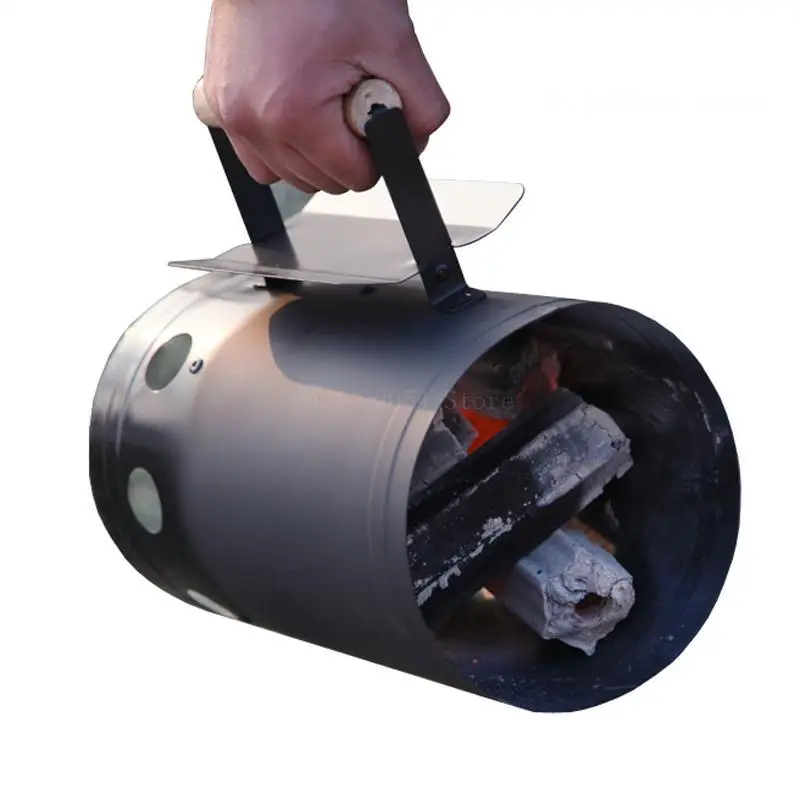 Новый карбоновый дымоход стартер для барбекю гриль пожарная ручка лагерь