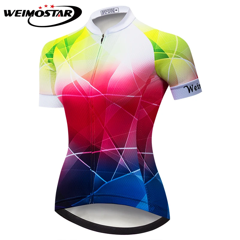 Weimostar Велоспорт Джерси для женщин горный mtb велосипед с коротким рукавом дышащая