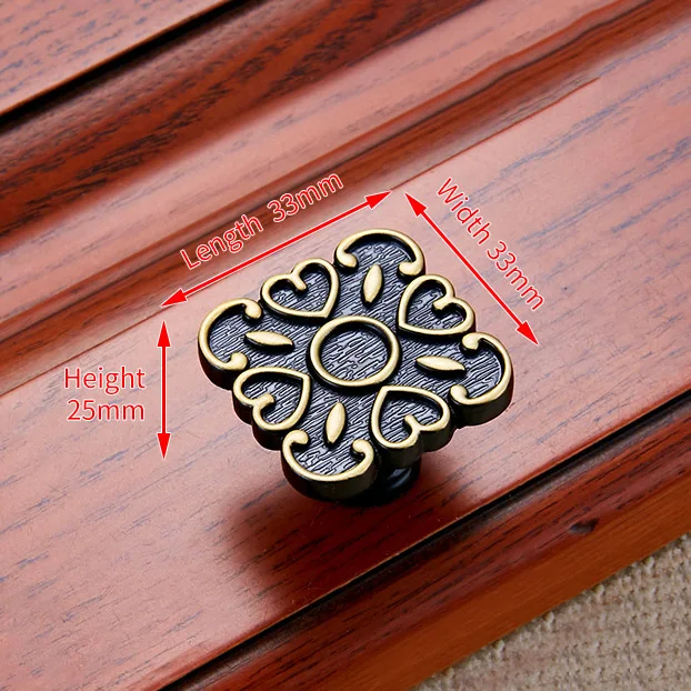 Handle-8225-BB KAK винтажные черные бронзовые ручки шкафа Европейский китайский стиль ручки ящика дверные ручки для гардероба оборудование для обработки мебели - Цвет: Handle-8225-BB
