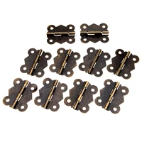 10pcs antique bronze butterfly door cabinet hinges iron hinges furniture accessories wood box hinges furniture fittings 40x34mm