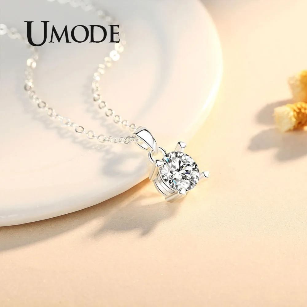 UMODE бренды циркония Ожерелье Подвески Длинные подарки лучшим друзьям для женщин корейские модные украшения для детей sautoir femme UN0309