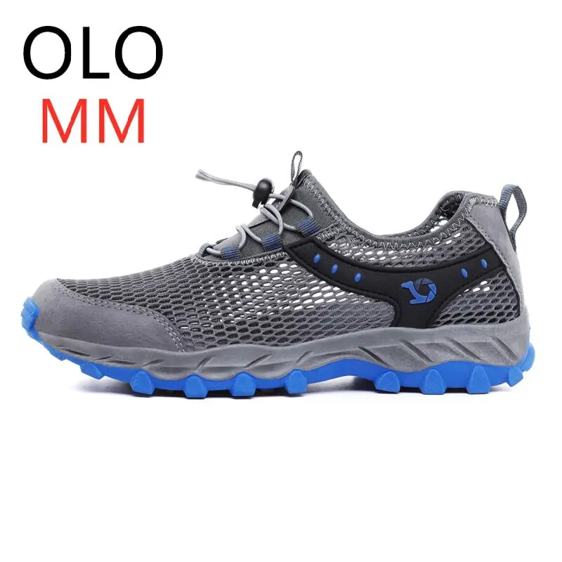 OLOMM Cow Genuine Leather Sandals Outdoor Summer Men Shoes Breathable Casual Footwear Walking Beach Size 47 | Обувь
