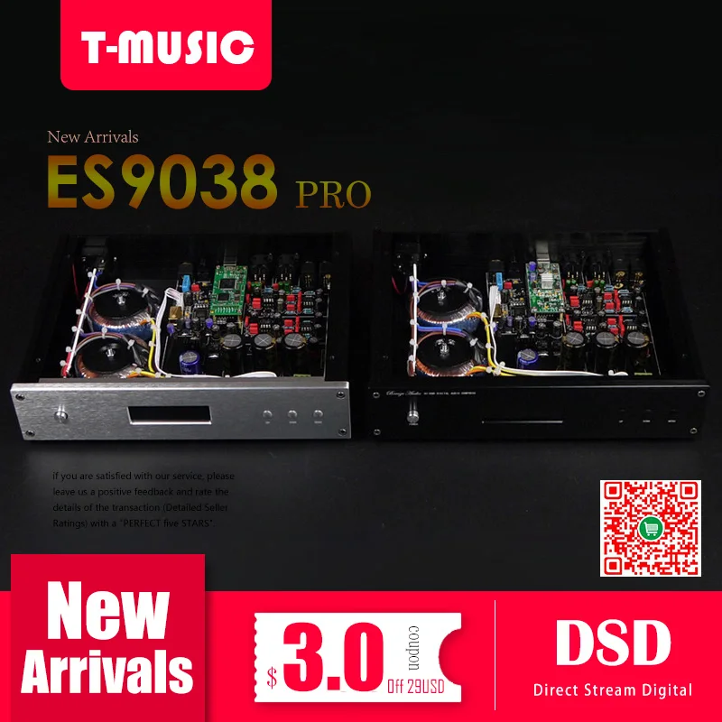 17 매니아 버전 Es9038 Es9038pro Dac 디코더 W Amanero Usb Muses02 2 Opa627bp 2 2 토 로이드 트랜스포머