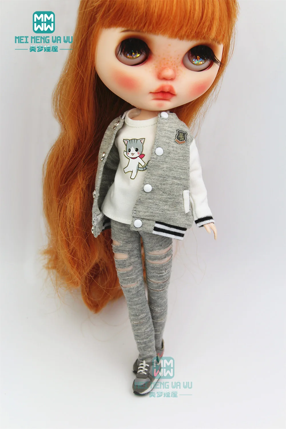 

1PCS Blyth Doll Clothes fashion Casual jacket, hole socks for Blyth , Azone, obitsu, FR 1/6 doll